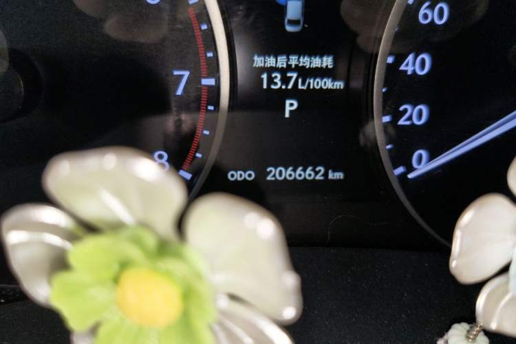 Used Lexus ES 2013 250 Elegant Edition Odometer Close Up