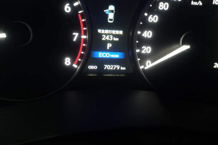 Used Lexus ES 2013 250 Elite Edition Odometer Close Up