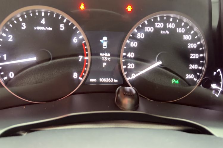 Used Lexus ES 2013 250 Elite Edition Odometer Close Up