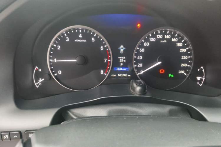 Used Lexus ES 2013 250 Elite Edition Odometer Close Up