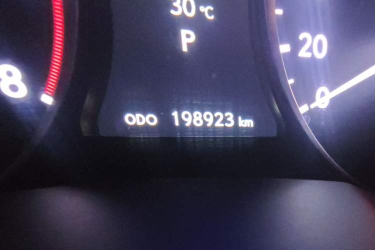 Used Lexus ES 2013 250 Elite Edition Odometer Close Up