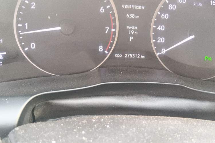 Used Lexus ES 2013 250 Elegant Edition Odometer Close Up