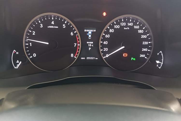 Used Lexus ES 2014 250 Elite Edition Odometer Close Up