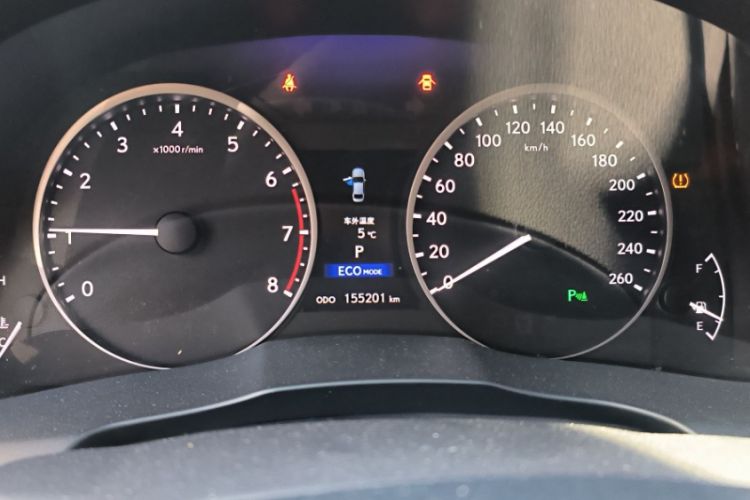 Used Lexus ES 2014 250 Comfort Edition Odometer Close Up