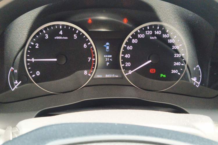 Used Lexus ES 2014 250 Elite Edition Odometer Close Up