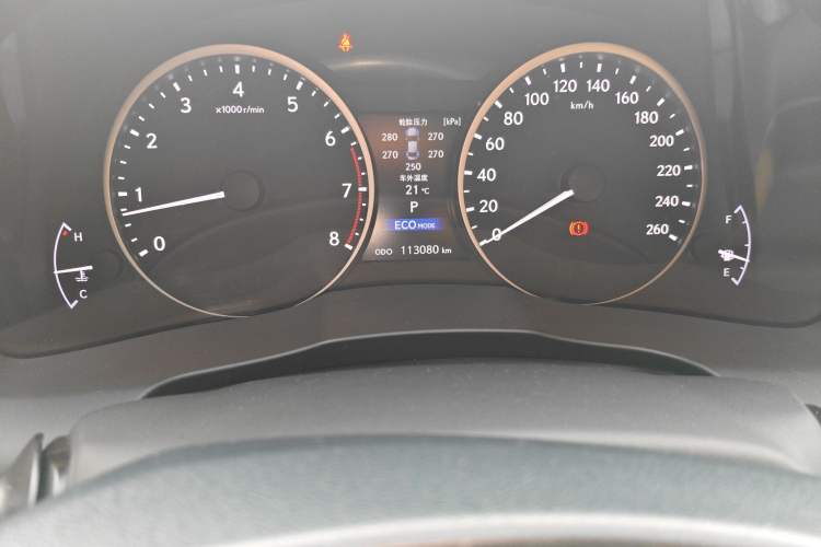 Used Lexus ES 2014 250 Elite Edition Odometer Close Up