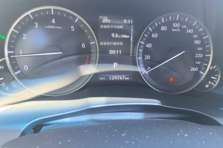 Used Lexus ES 2015 200 Elite Edition Odometer Close Up