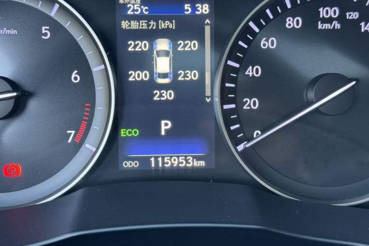 Used Lexus ES 2017 200 30th Anniversary Edition Odometer Close Up