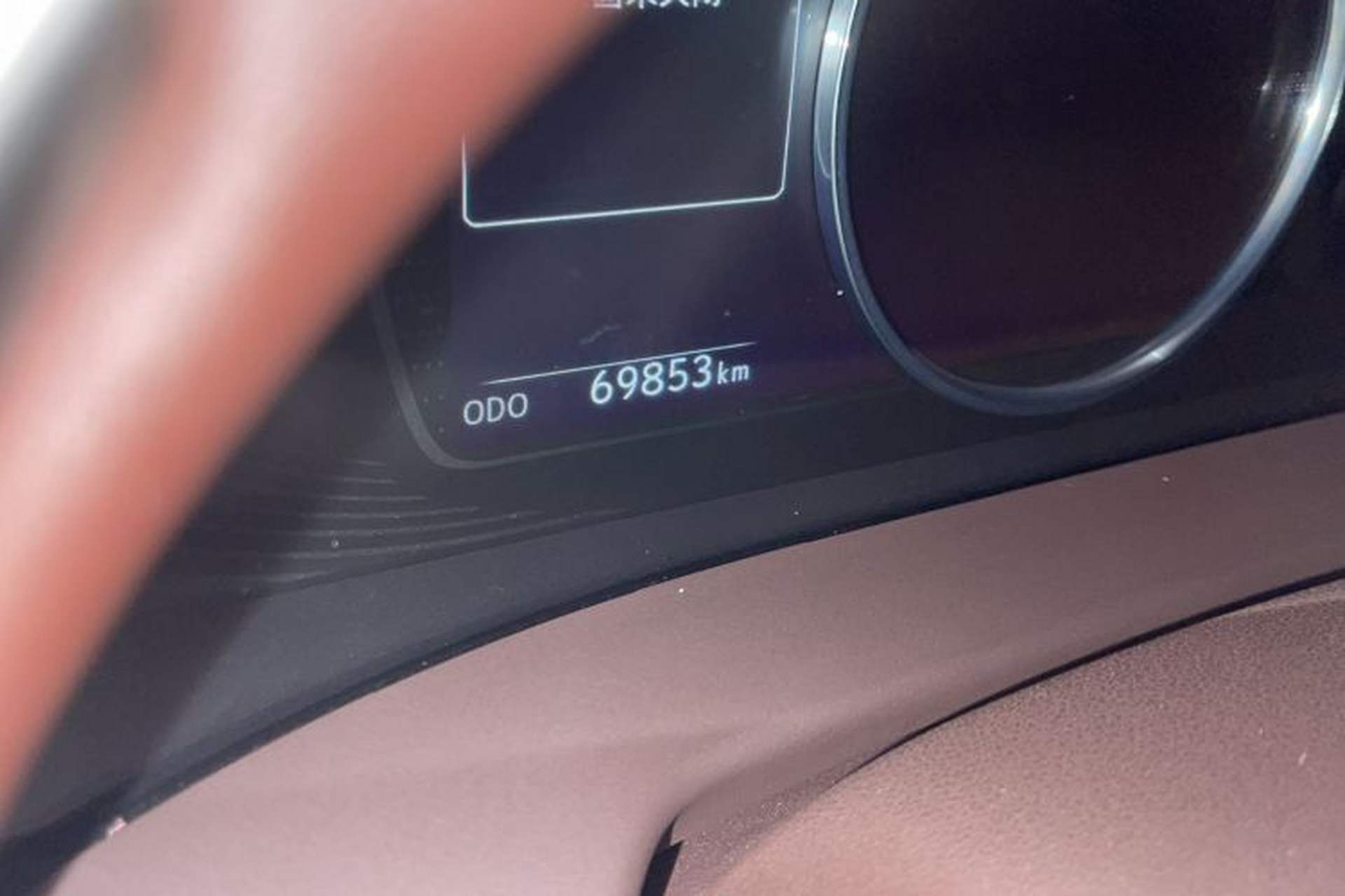 Used Lexus ES 2020 200 Excellence Edition Odometer Close Up