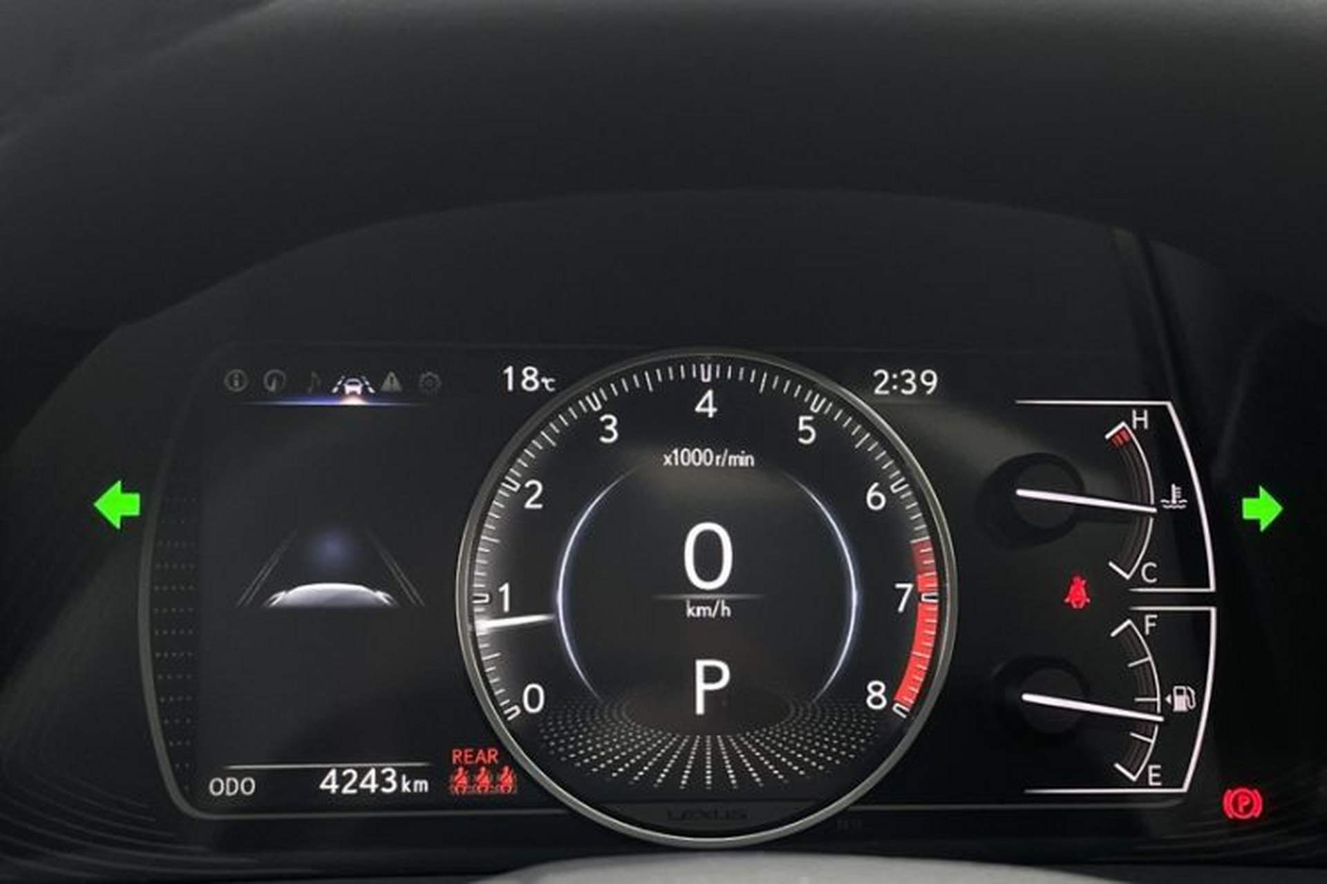 Used Lexus ES 2025 200 Premium Edition Odometer Close Up