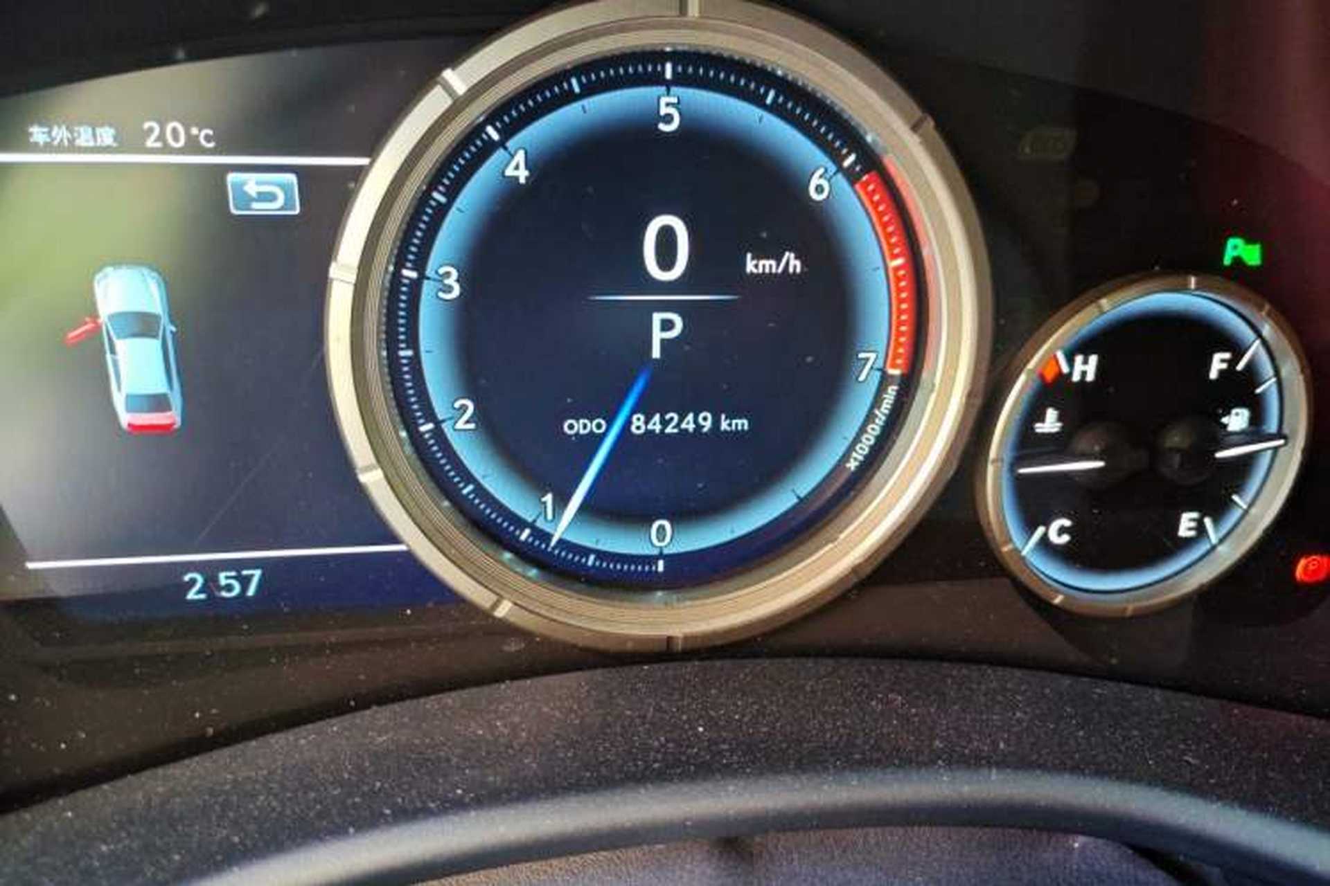 Used Lexus GS 2017 300 F SPORT Odometer Close Up