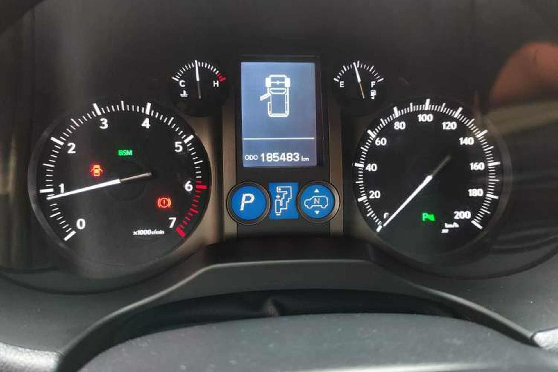 Used Lexus GX 2014 400 Prestige Edition Odometer Close Up