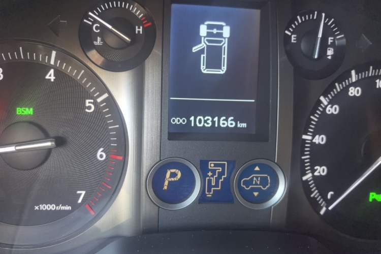Used Lexus GX 2015 400 Luxury Edition Odometer Close Up