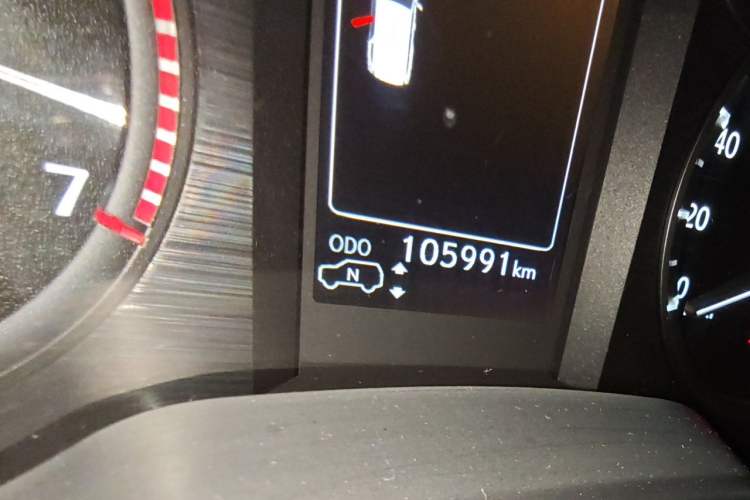 Used Lexus GX  Odometer Close Up