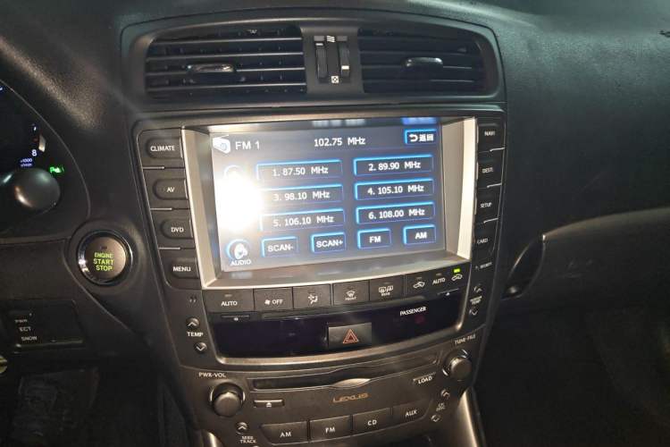 Used Lexus IS 2011 250 Sport Edition Audio And AC Panel