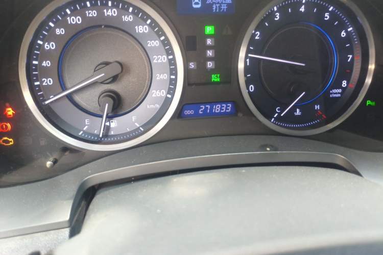 Used Lexus IS 2011 250 Sport Edition Odometer Close Up