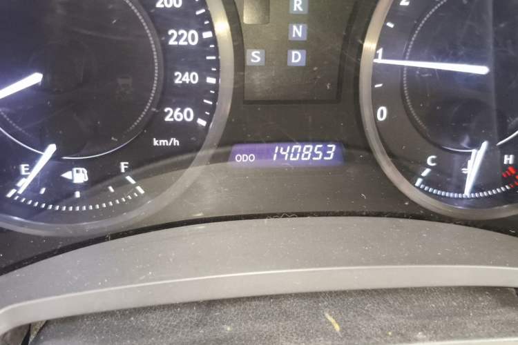 Used Lexus IS 2011 250C Odometer Close Up
