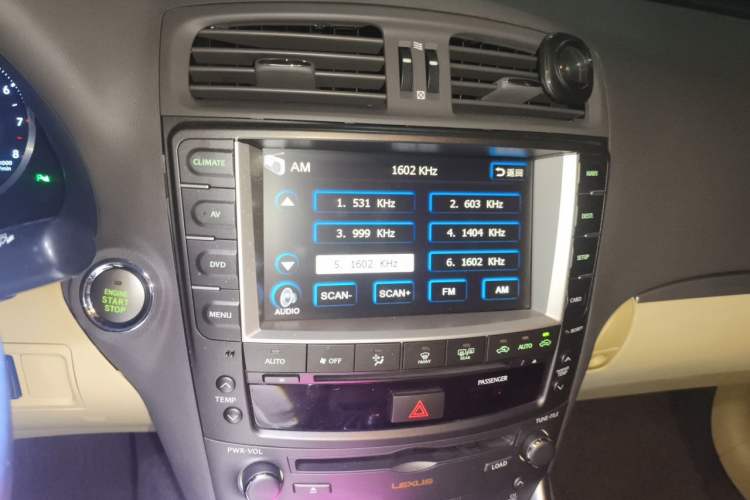 Used Lexus IS 2011 250 Sport Edition Audio And AC Panel