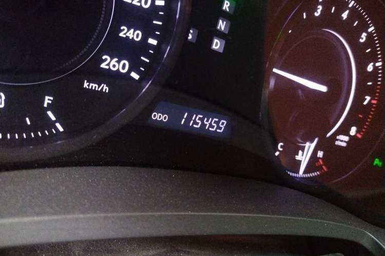 Used Lexus IS 2011 250C Odometer Close Up