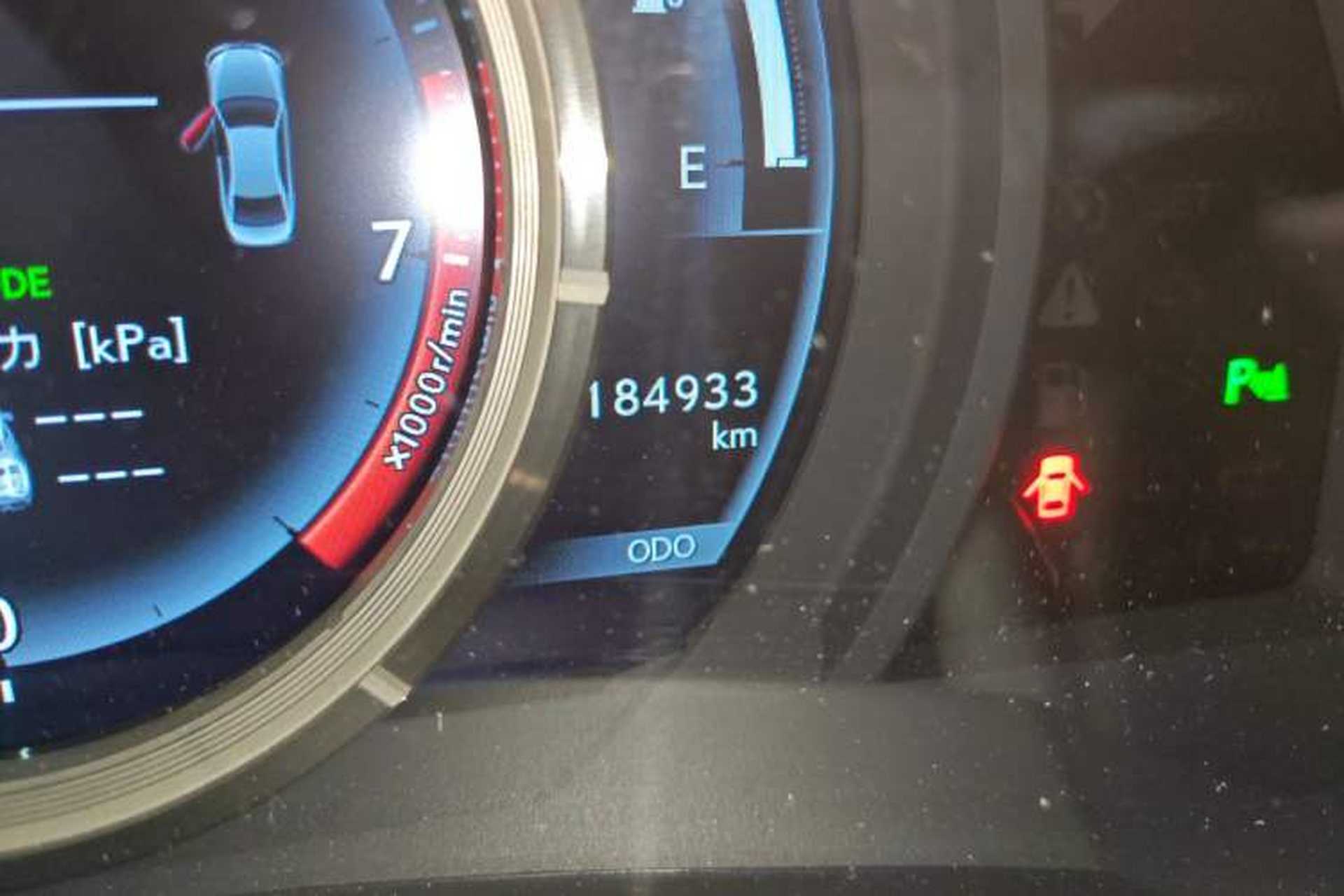 Used Lexus IS 2013 250 F SPORT Odometer Close Up