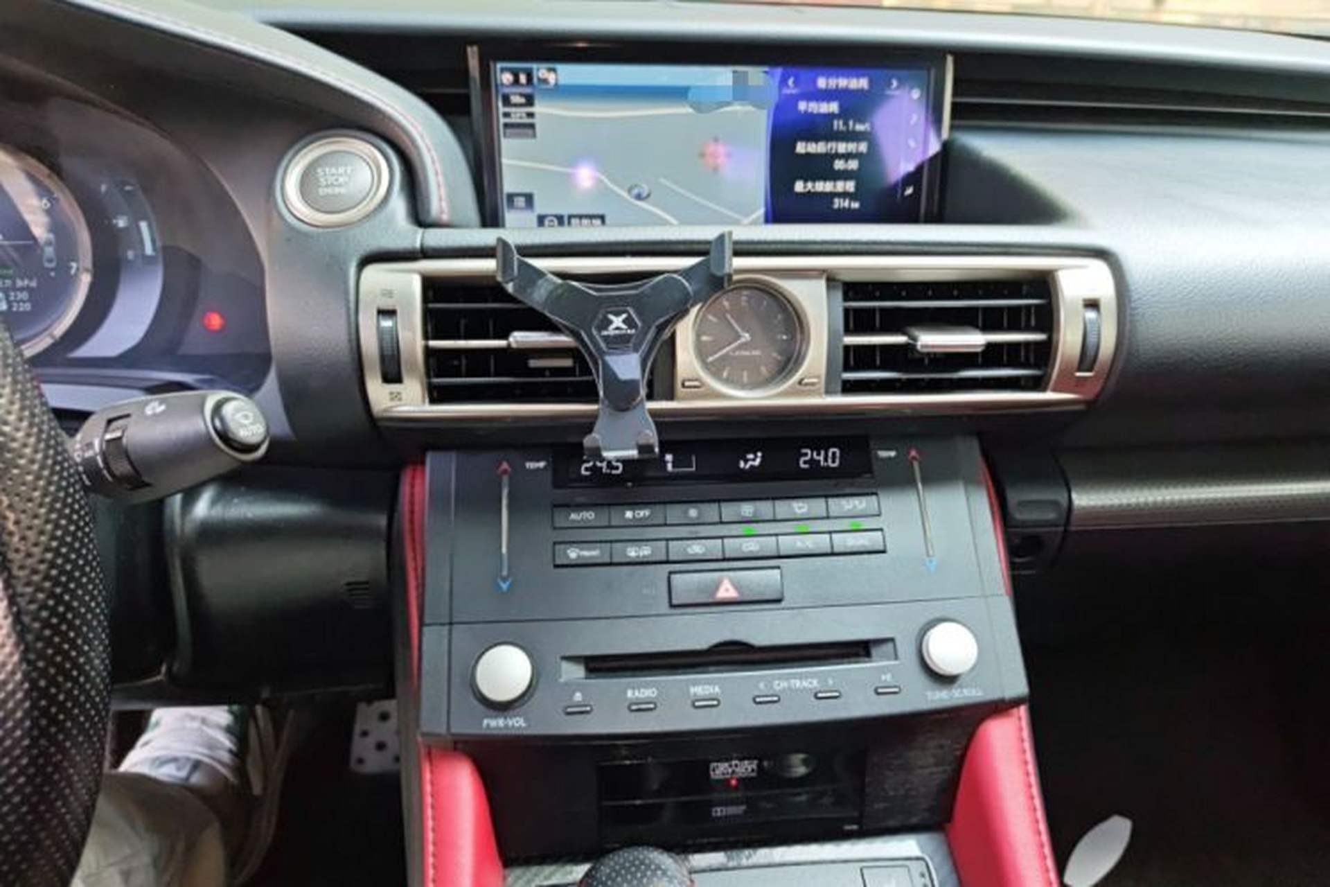 Used Lexus IS 2015 200t F SPORT Audio And AC Panel