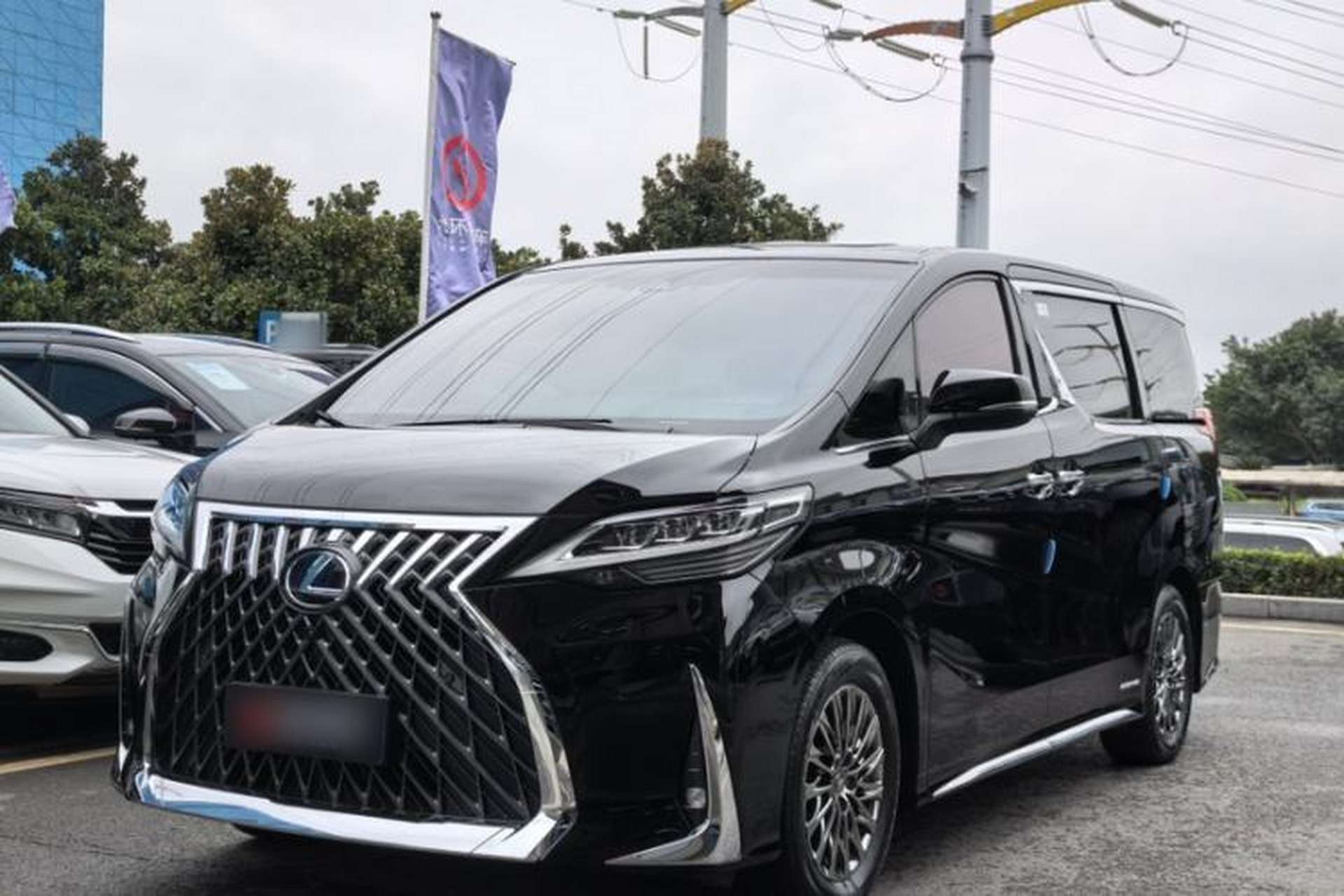 Used Lexus LM 2020 300h Seven-Seat Elegant Edition Front Left 45 Deg