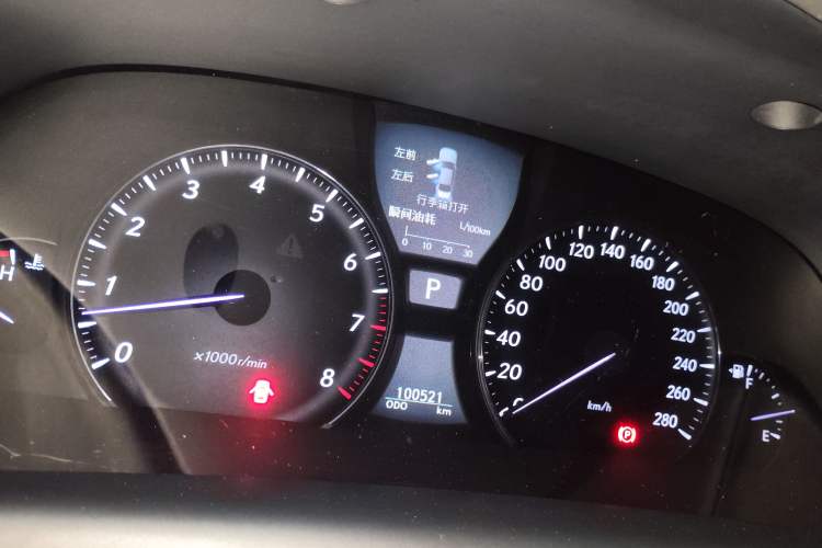Used Lexus LS 2006 460L Prestige Edition Odometer Close Up