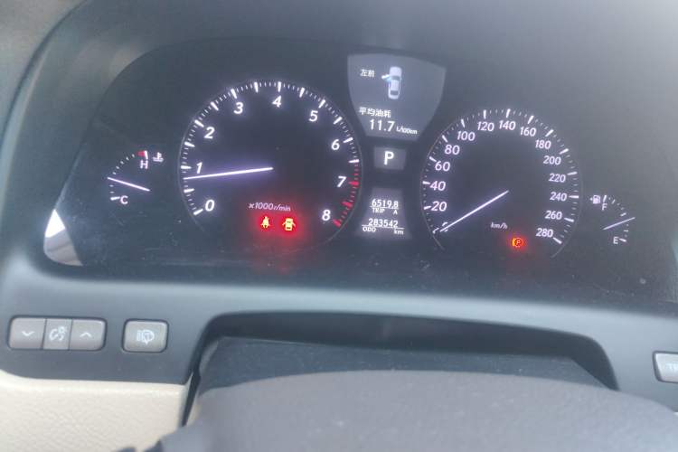 Used Lexus LS 2006 460L Prestige Edition Odometer Close Up