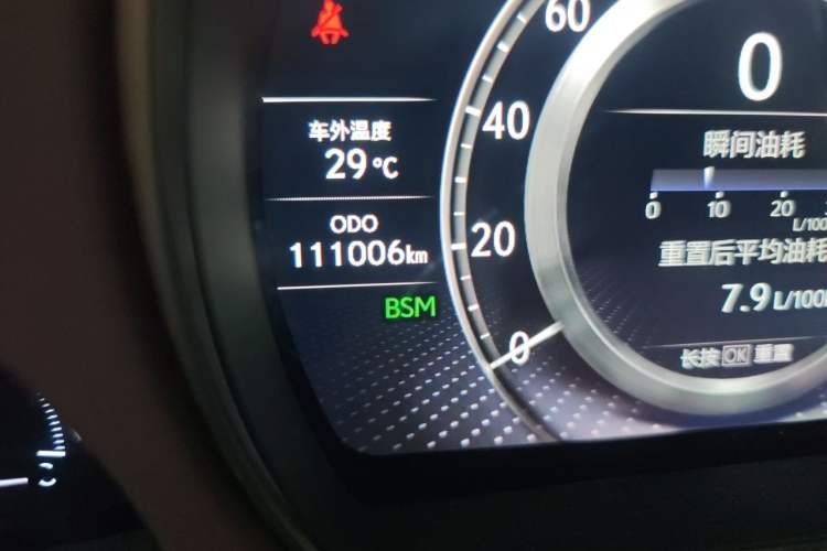 Used Lexus LS 2018 500h Premier Edition China V Standard Odometer Close Up