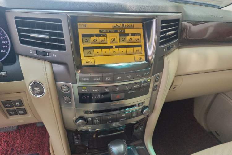 Used Lexus LX 2009 570 Audio And AC Panel