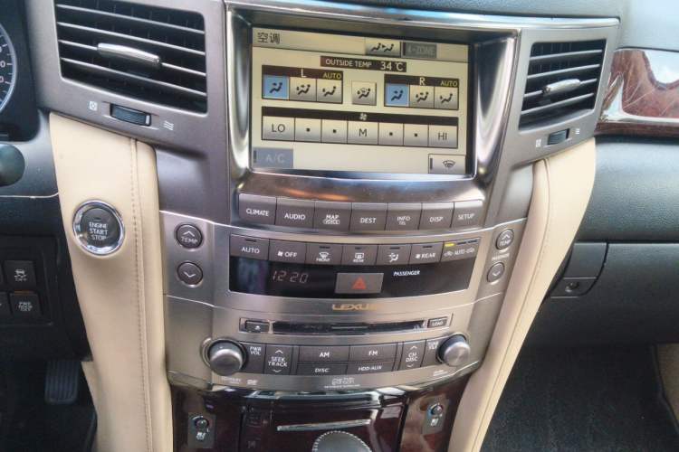 Used Lexus LX 2009 570 Audio And AC Panel