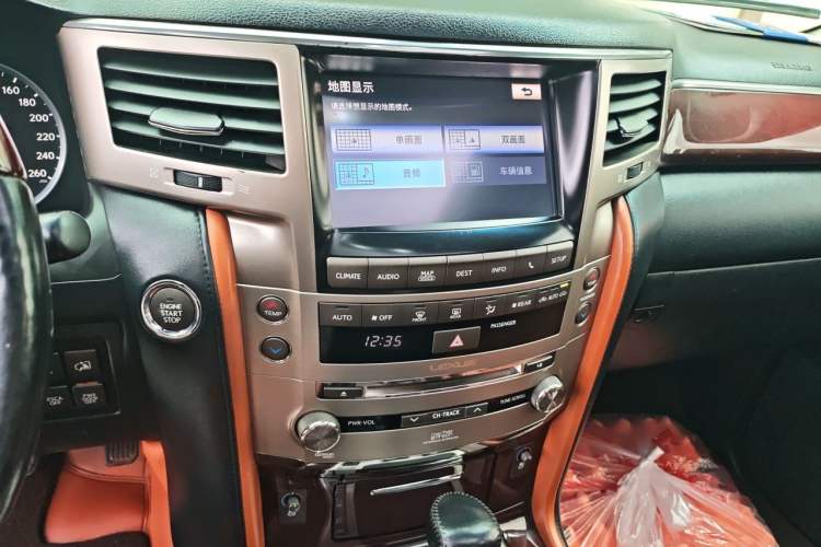 Used Lexus LX 2012 570 Audio And AC Panel