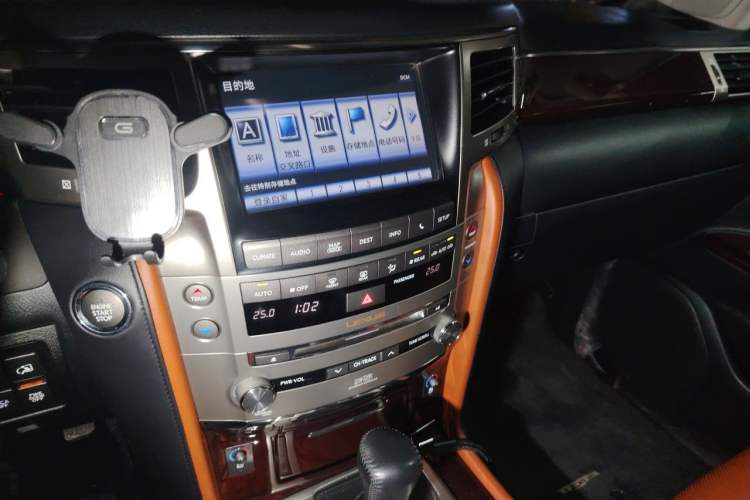 Used Lexus LX 2012 570 Audio And AC Panel