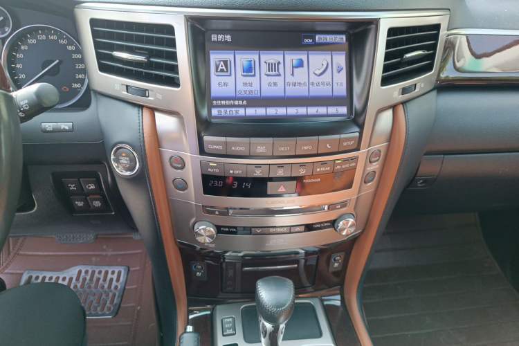 Used Lexus LX 2013 570 Audio And AC Panel