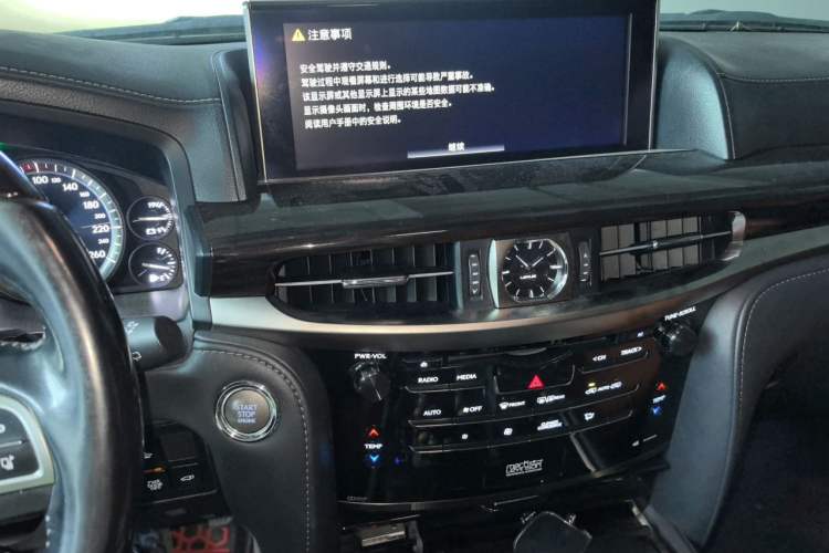 Used Lexus LX 2016 570 Prestige Luxury Edition Audio And AC Panel