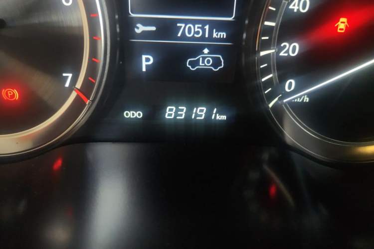 Used Lexus LX  Odometer Close Up