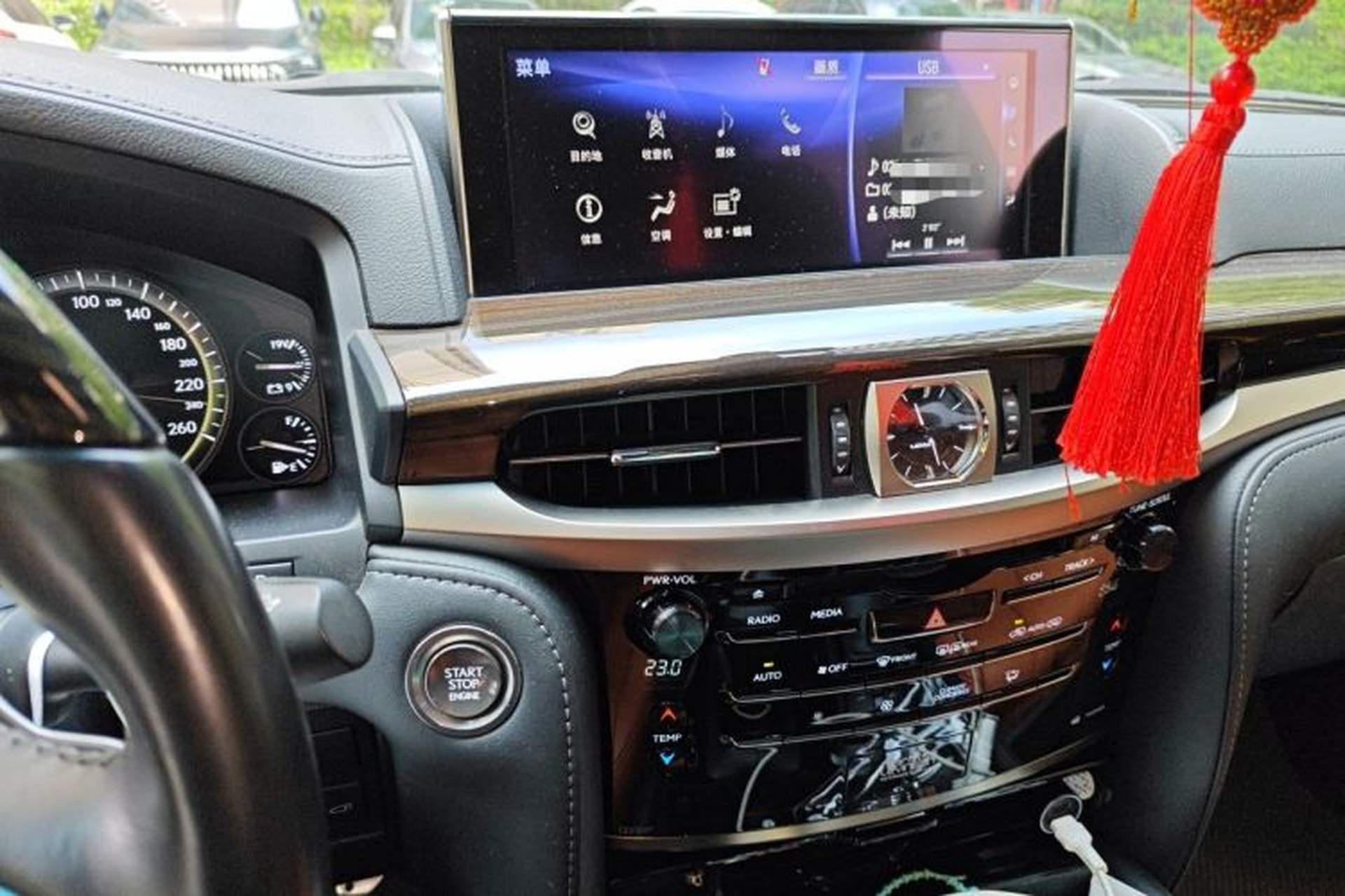 Used Lexus LX 2019 570 Peak Special Edition Audio And AC Panel
