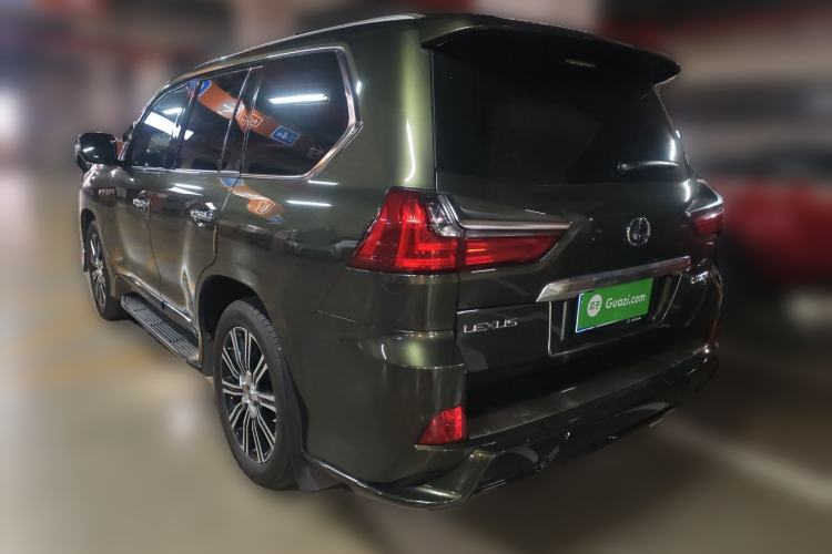 Used Lexus LX 2019 570 Eight-Seater Platinum Edition – Middle East Rear Left 45 Deg