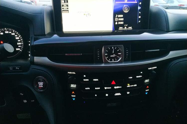 Used Lexus LX 2019 570 Prestige Luxury Edition Audio And AC Panel