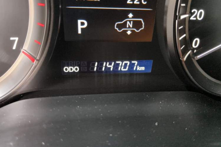Used Lexus LX  Odometer Close Up