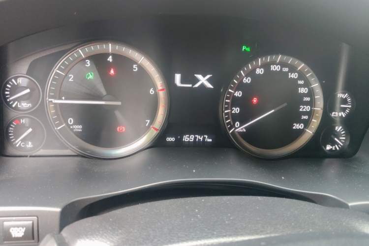 Used Lexus LX 2019 570 Dynamic Luxury Edition Odometer Close Up