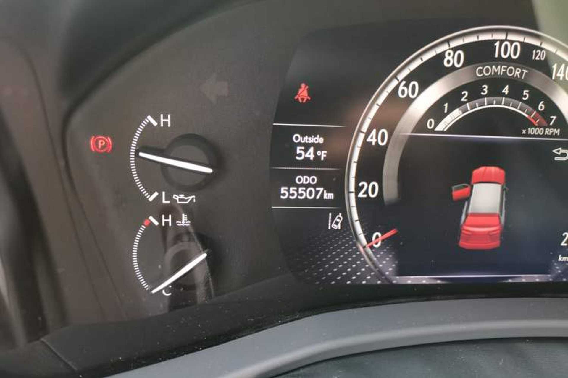 Used Lexus LX 2023 LX600 7-Seater Premium U.S. Specification Odometer Close Up