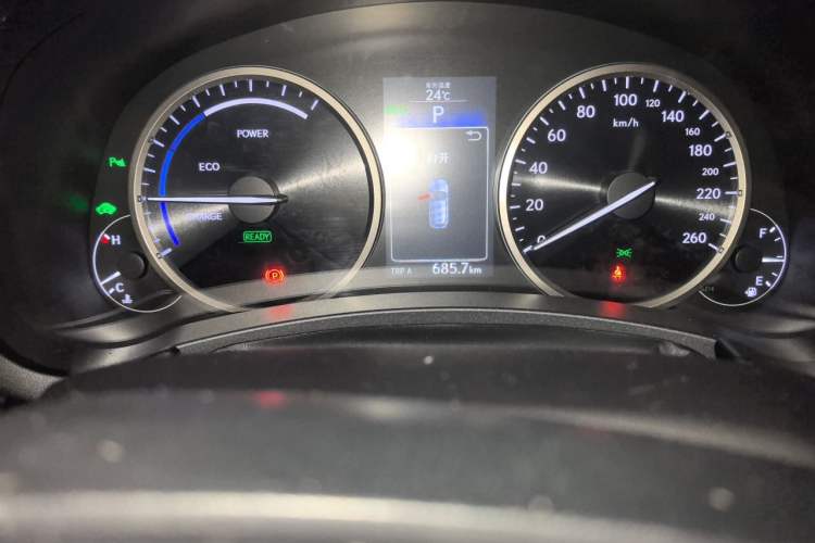 Used Lexus NX 2015 300h All-Wheel Drive Sharp Edition Odometer Close Up
