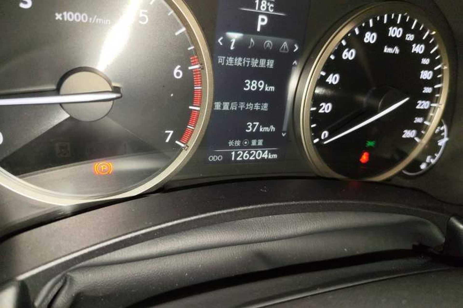 Used Lexus NX 2015 200T All-Wheel-Drive Fēngshàng Edition Odometer Close Up