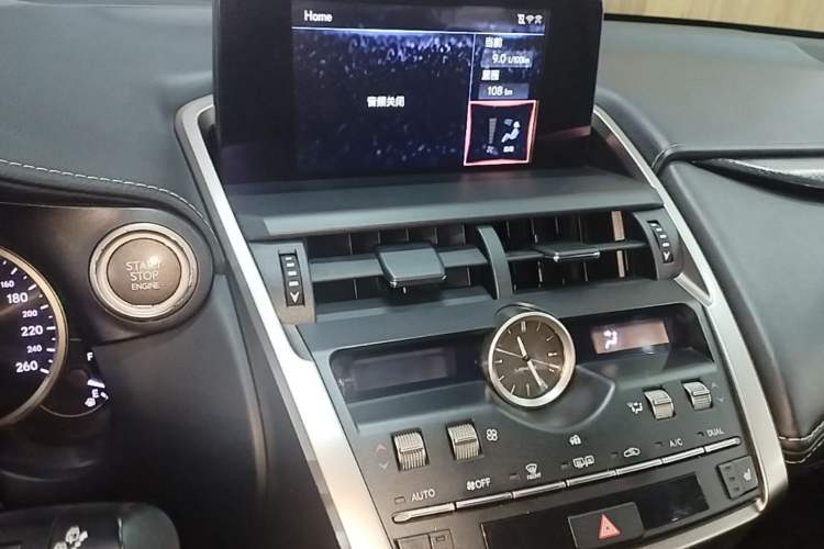 Used Lexus NX 2017 300 Front-Wheel-Drive Limited Edition Audio And AC Panel