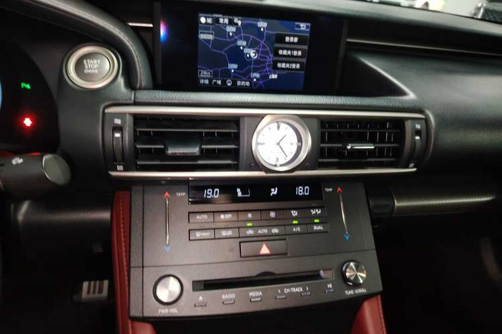 Used Lexus RC 2016 200t F SPORT Edition Audio And AC Panel