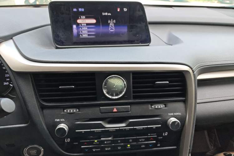 Used Lexus RX 2016 300 Two-Wheel Drive Elite Version China V Standard Audio And AC Panel