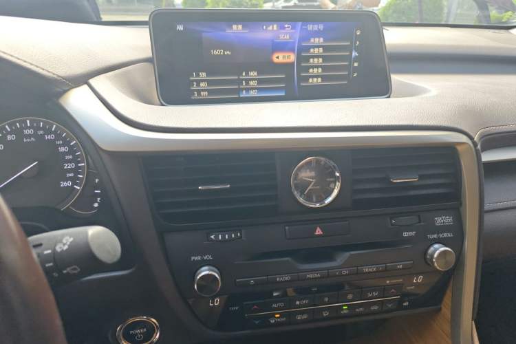 Used Lexus RX 2016 450h Four-Wheel Drive Premium Edition Audio And AC Panel