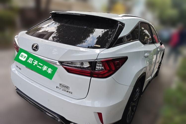 Used Lexus RX 2016 300 4x4 F SPORT Version China V Standard Rear Right 45 Deg