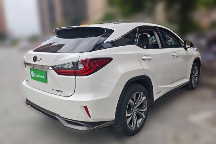 Used Lexus RX 2017 450h Mark Levinson Four-Wheel-Drive Luxury Edition Rear Right 45 Deg